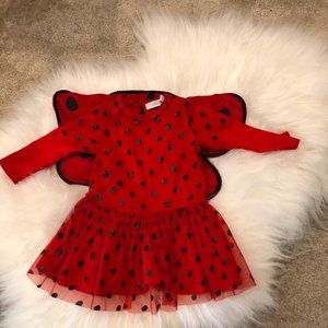 Stella McCartney Kids Ladybug Dress w Removable Wings -